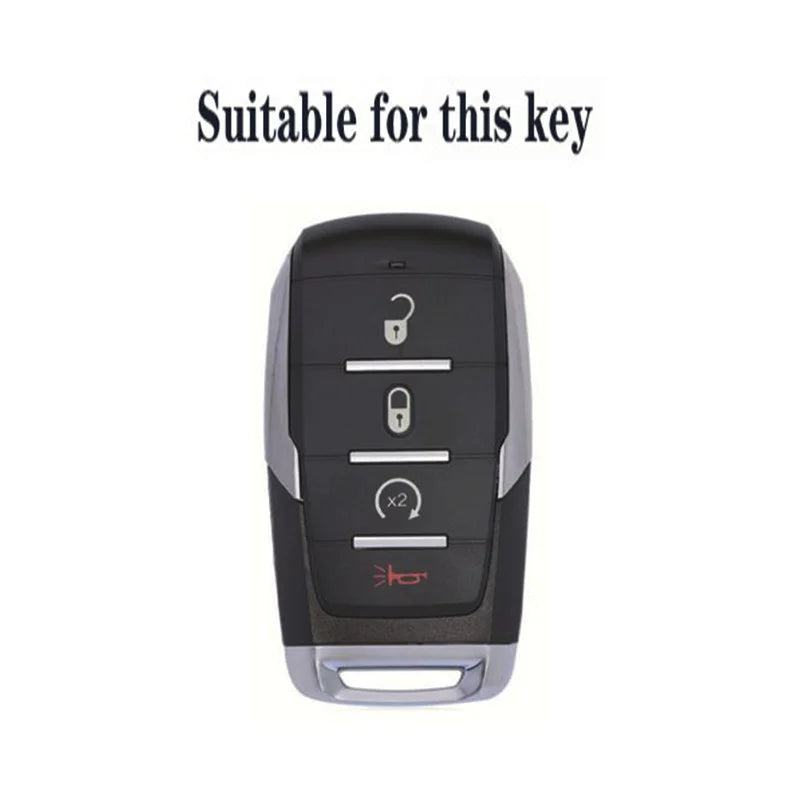 Stylish Silicone Key Fob Cover for Dodge Ram 2019-2021 - image 2