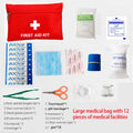 22-Piece First Aid Kit – Bandages, Scissors & Tweezers