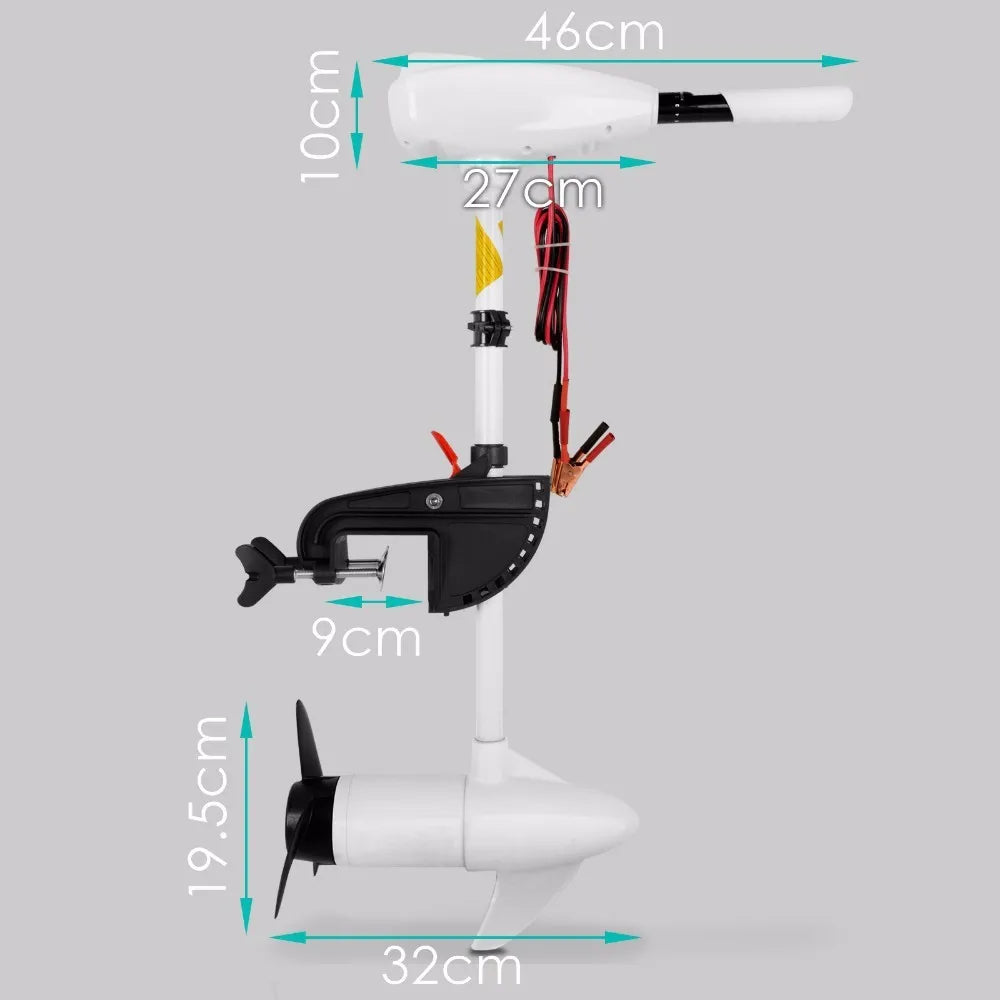 24V 86 lb Thrust Electric Trolling Motor for Inflatable Boats