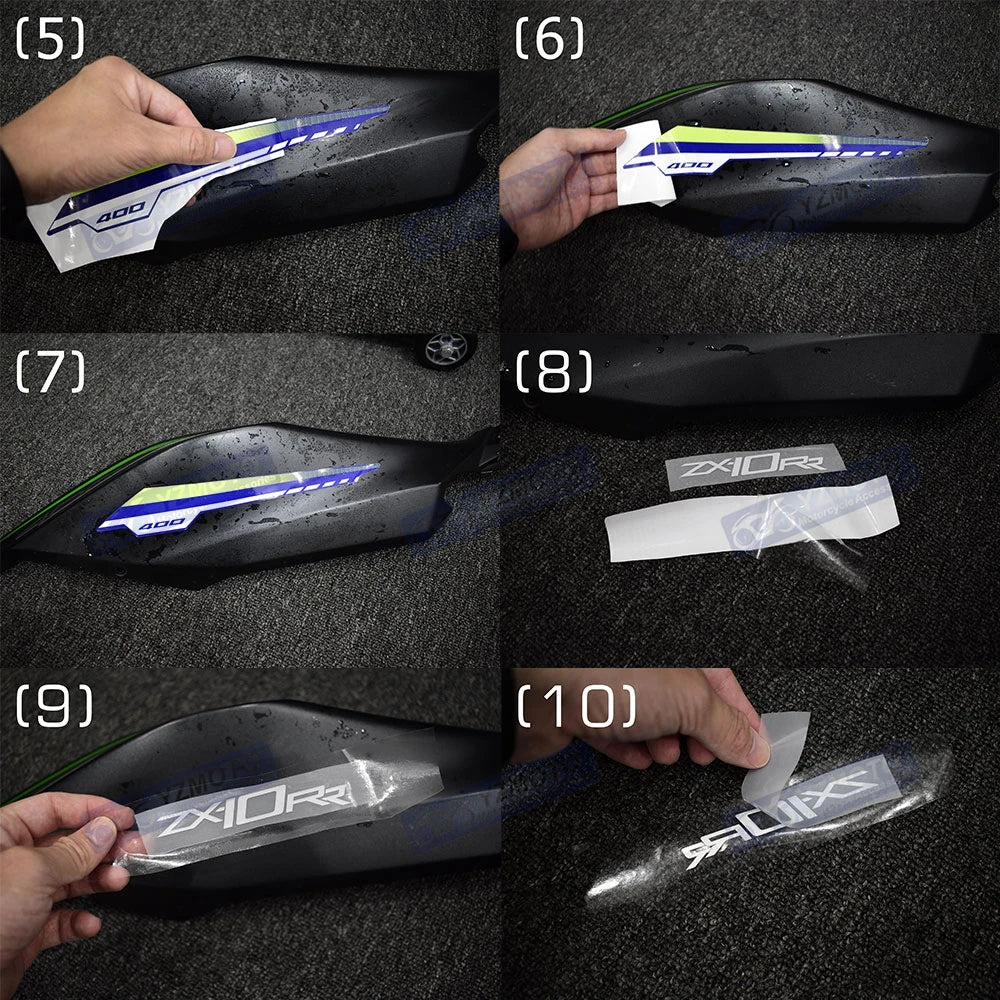 Fairing and Fuel Tank Decal Set for Kawasaki ZX-4RR - view 5