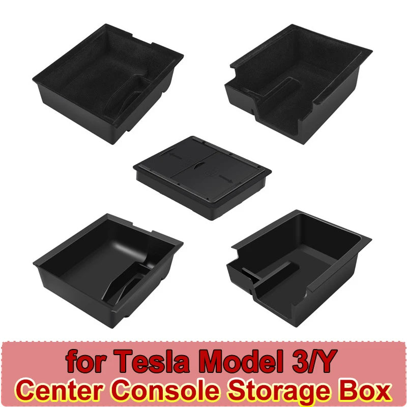 Center Console Armrest Trays for Tesla Model Y and Model 3