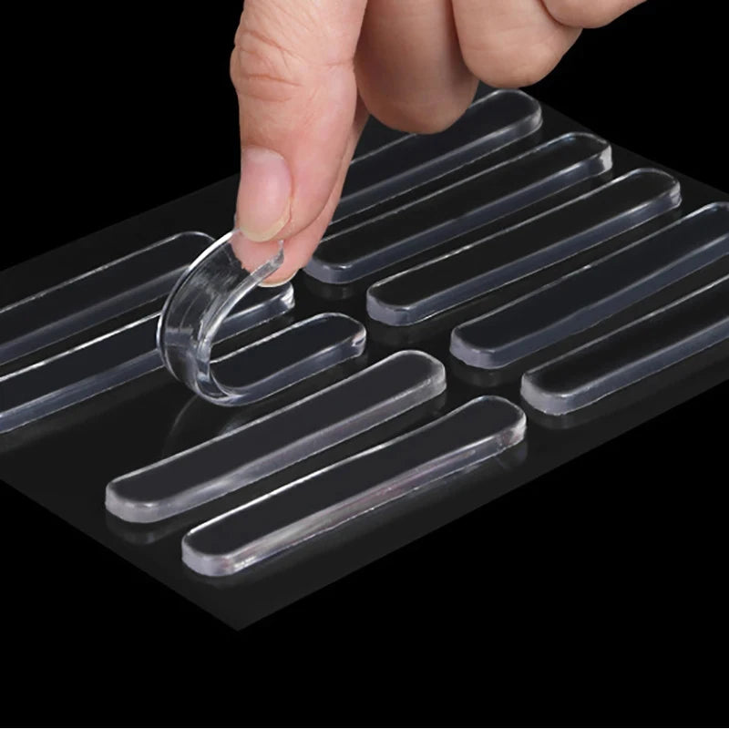 Clear Self-Adhesive Silicone Bumper Pads for Cabinets and Furniture