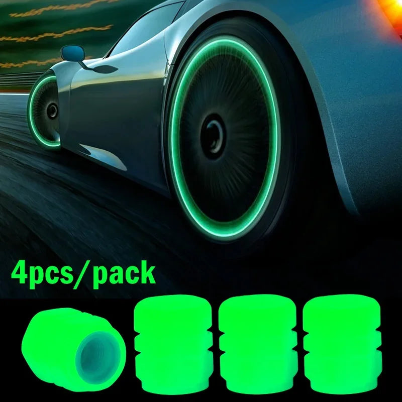 Glow in Dark Tire Valve Caps - Luminous Car Wheel Stem Covers - image 21