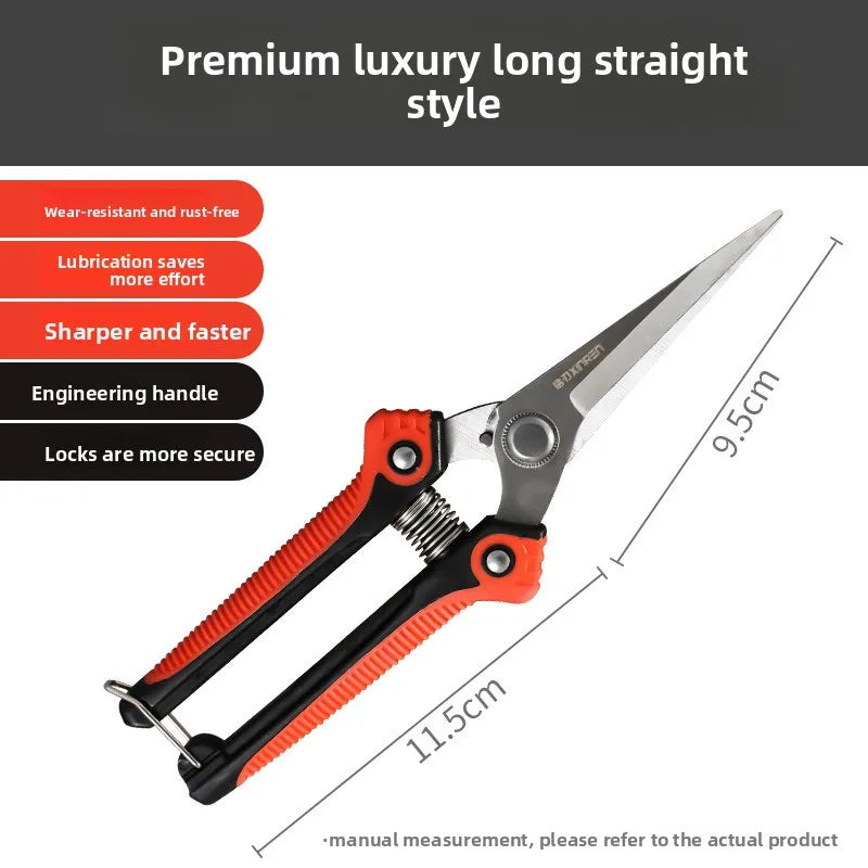 Garden Pruning Shears, Fruit Picking Scissors, Professional Branch Cutter for Grape, Citrus & Fruit Tree Trimming