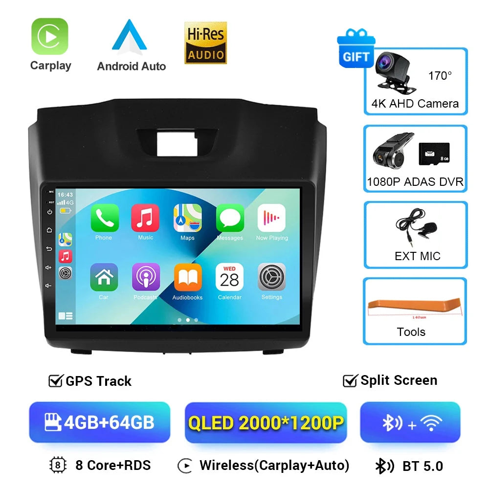 Android 16 Car Stereo for Chevy Colorado S10 Isuzu DMax GPS CarPlay - image 11