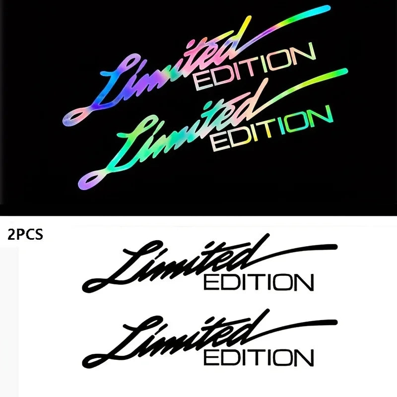 Limited Edition Lettering Sticker Pair for Car, Motorcycle and Truck