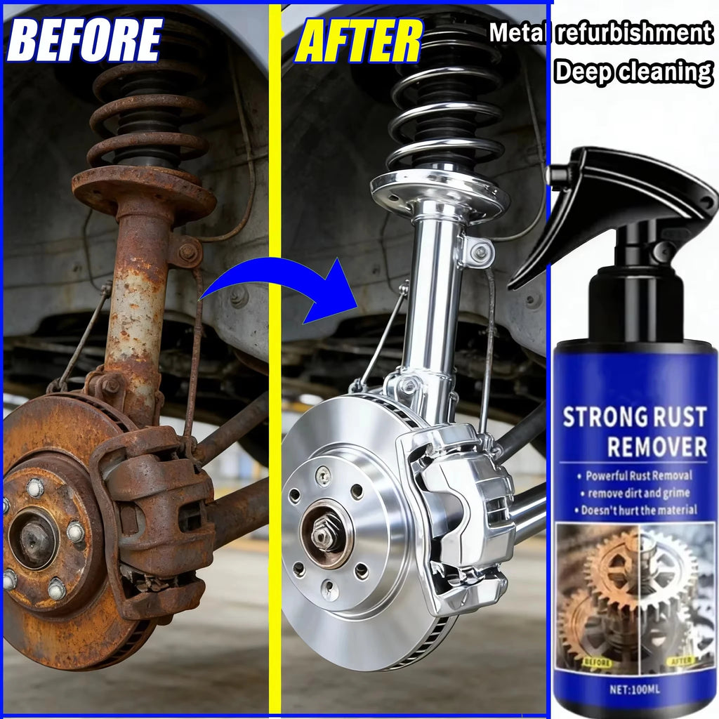 Fast-Acting Automotive Rust Remover Spray for Metal Parts - image 2