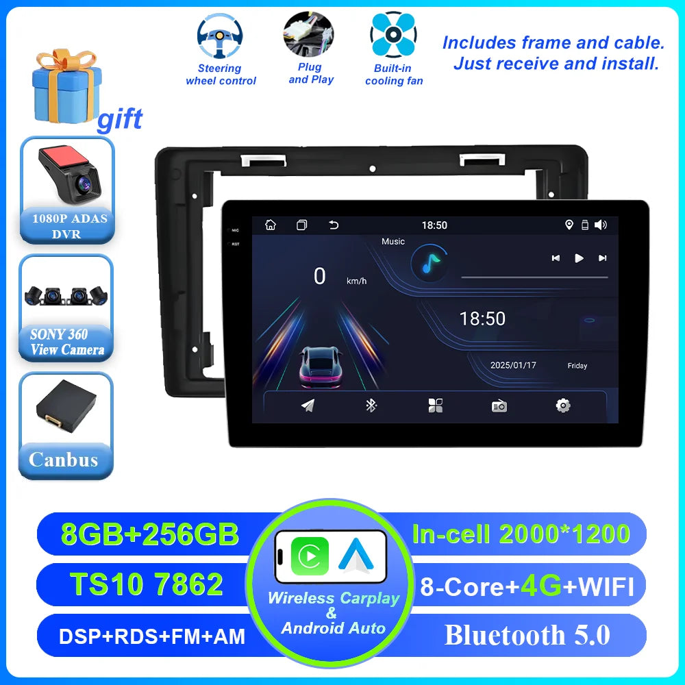 9-Inch Android Car Stereo with CarPlay Citroen Peugeot 2008-2019 - image 18