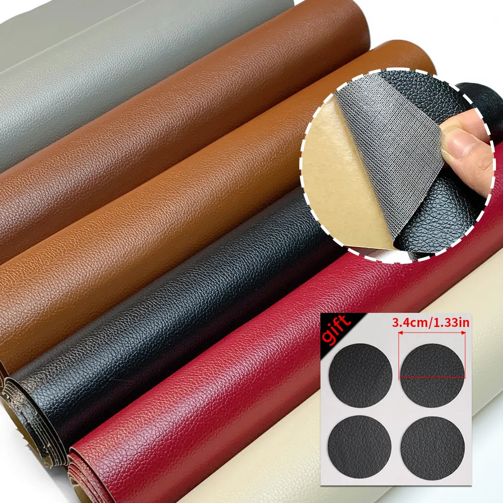 Self-Adhesive PU Leather Repair Sheet for Car Seats and Sofas