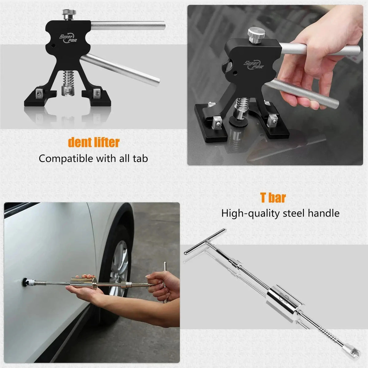 PDR Paintless Dent Repair Kit 78pc Car Dent Puller Tool Glue Gun - image 4