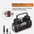 Portable 12V Dual-Cylinder Air Compressor for Car Tires - image 6