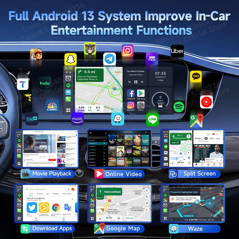 CarlinKit Wireless CarPlay & Android Auto Adapter for Cars - image 3