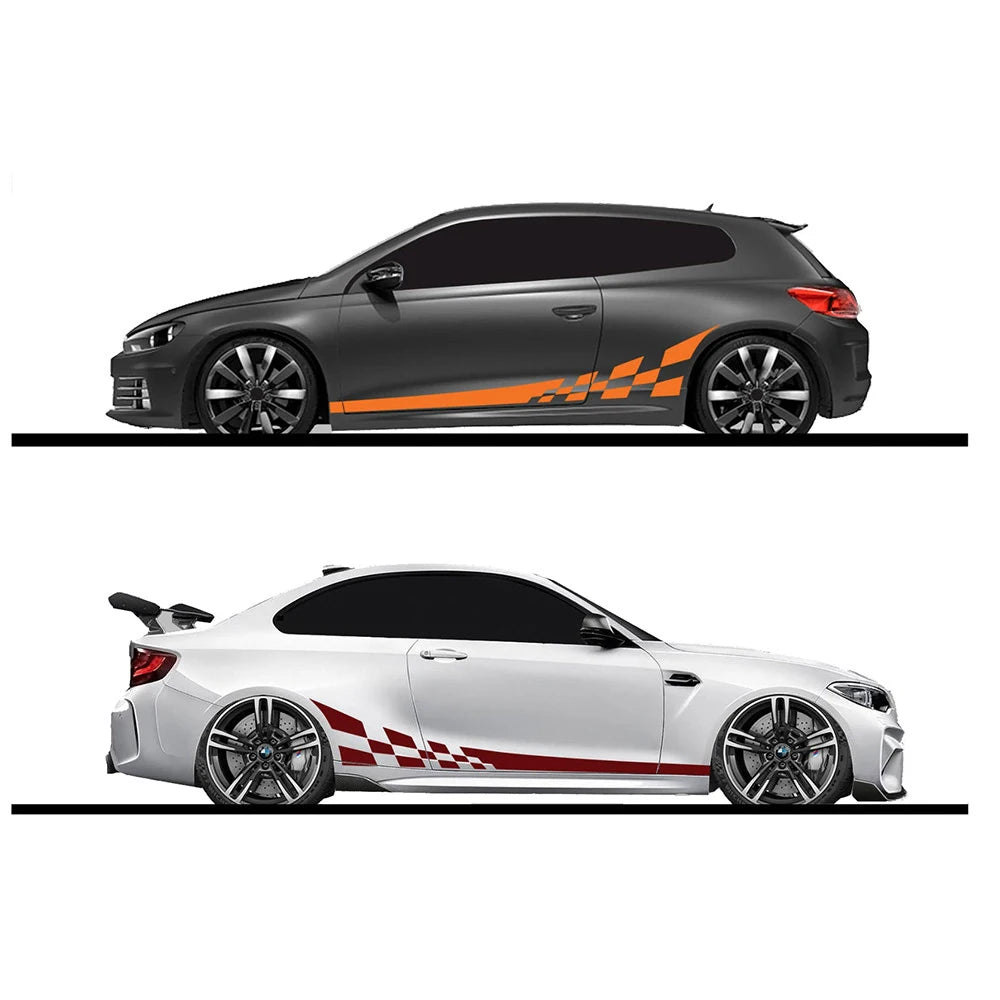 2-Pack Car Vinyl Wrap Film - Racing Stripes & Camouflage Decals - image 2