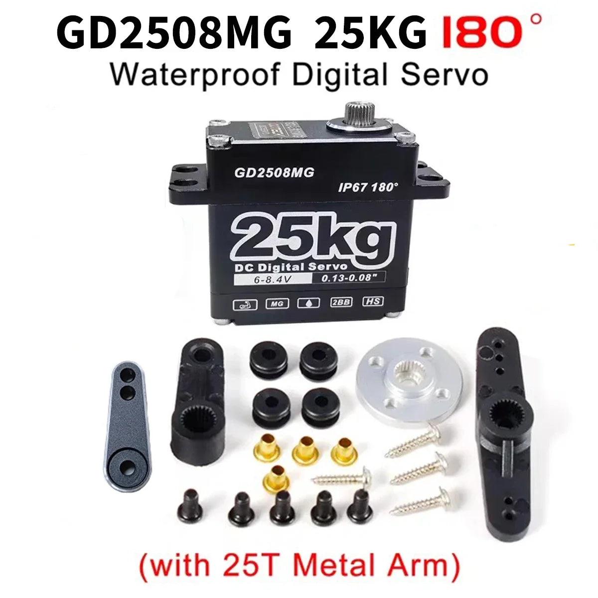 Heavy-Duty Waterproof RC Servo Motor 25kg, 35kg, 45kg - image 9