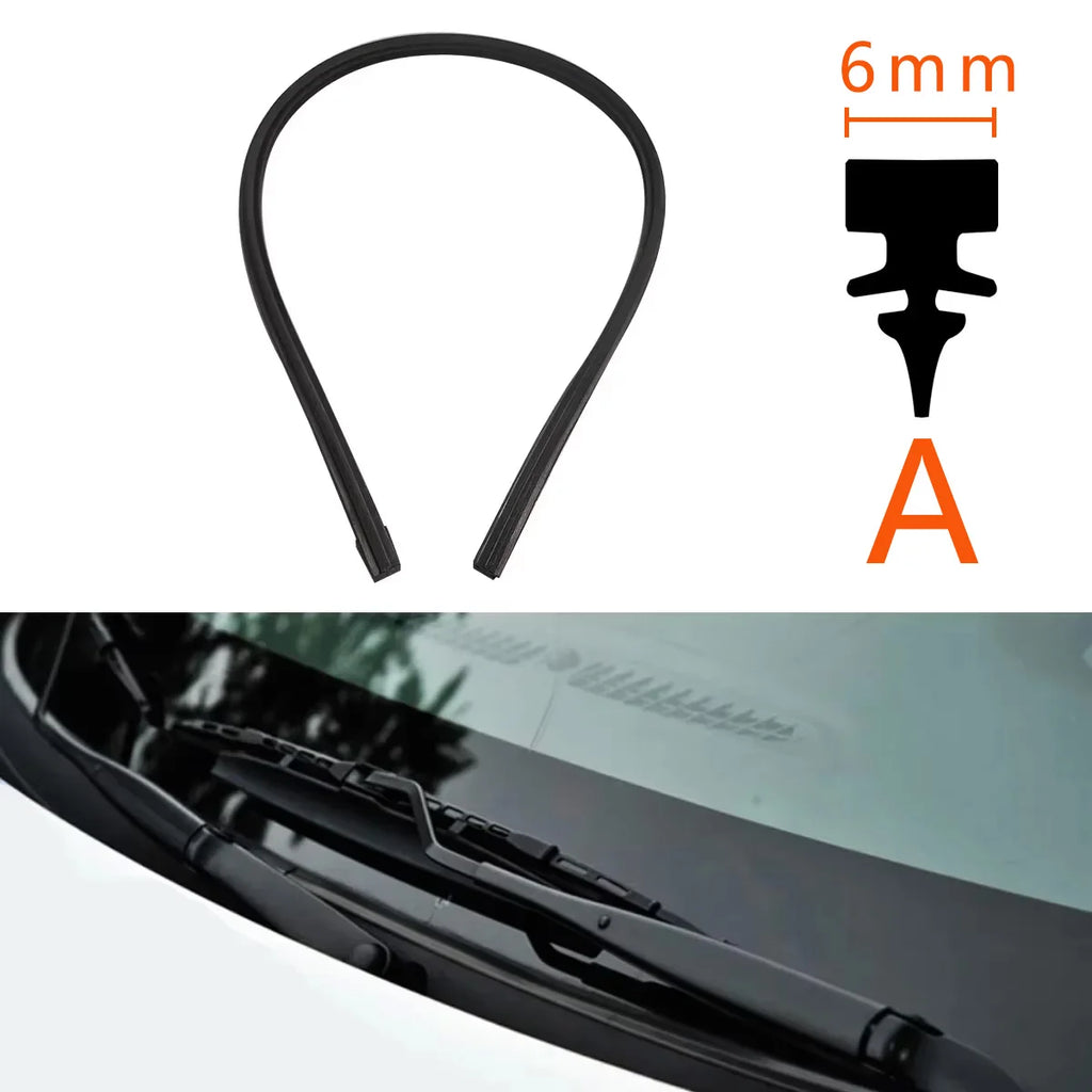 Car Windshield Wiper Rubber Strips Wiper Blade Replacement Parts All Types Seasons Windshield Wiper Blades Blade Car Accessorie