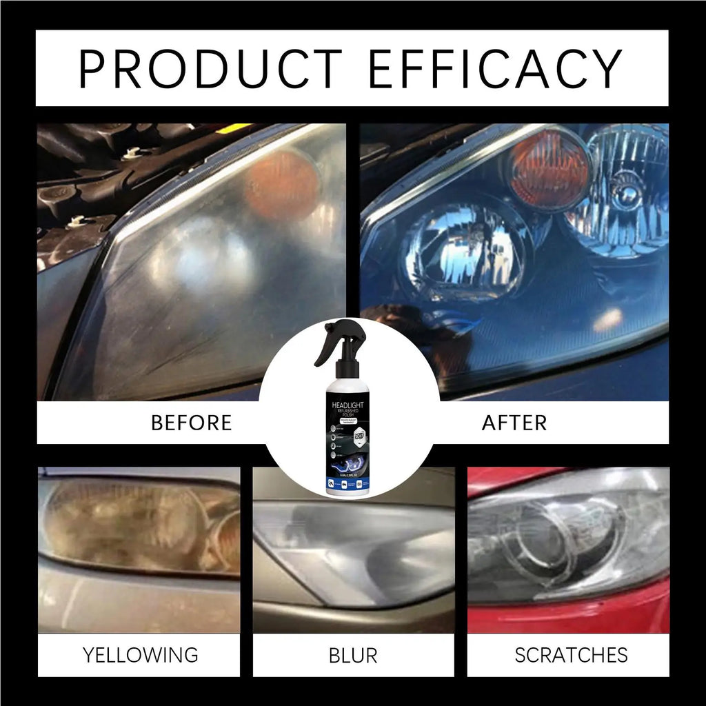 Headlight Restoration Kit with Sponge and Towel