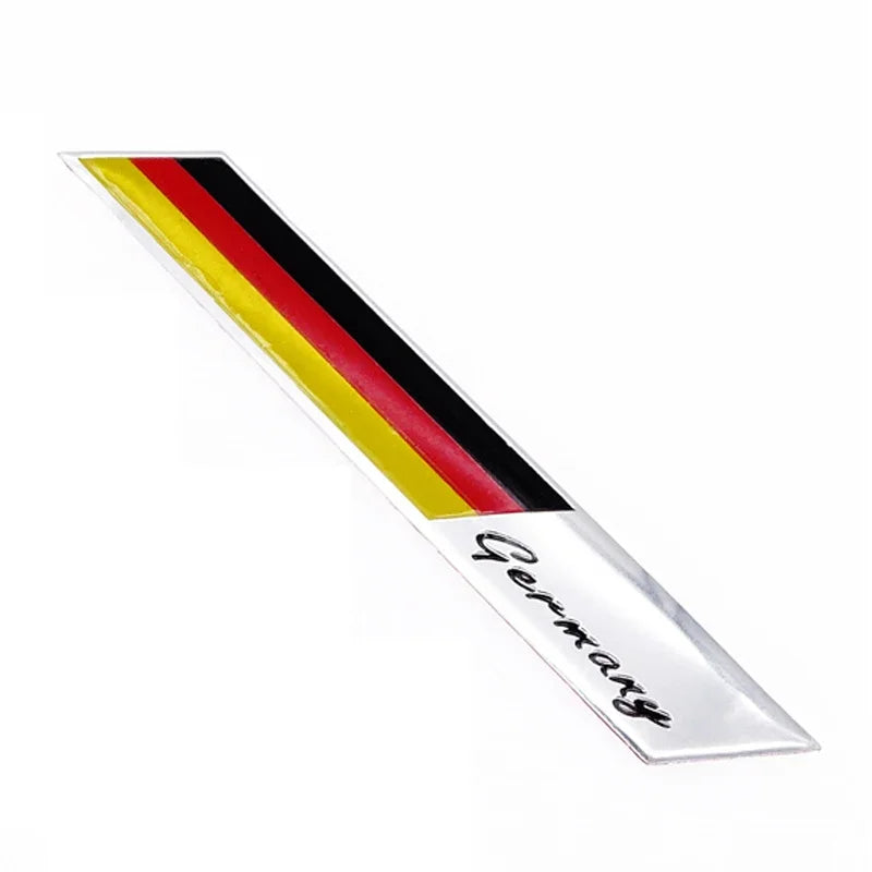 German Flag 3D Aluminum Grille Sticker, Universal Fit