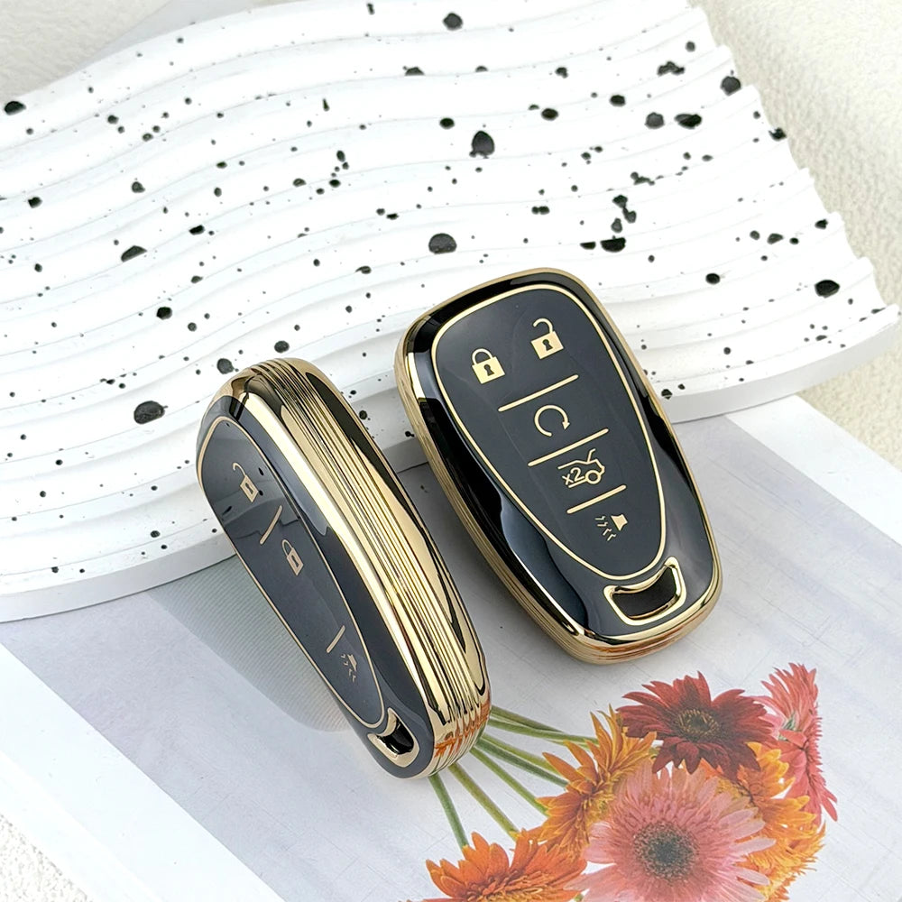 TPU Car Key Fob Cover Case for Chevrolet 2017-2019 Chevy Malibu Camaro Cruze Traverse Sonic Volt Bolt Equinox Spark Blazer Onix
