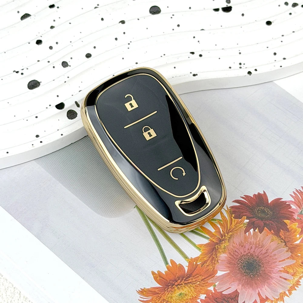 TPU Key Fob Cover for Chevy Malibu, Camaro, Equinox & More 2017-2019