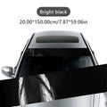 Front Windshield Sun Strip Sticker with Grid Pattern, 59 x 7.9 in