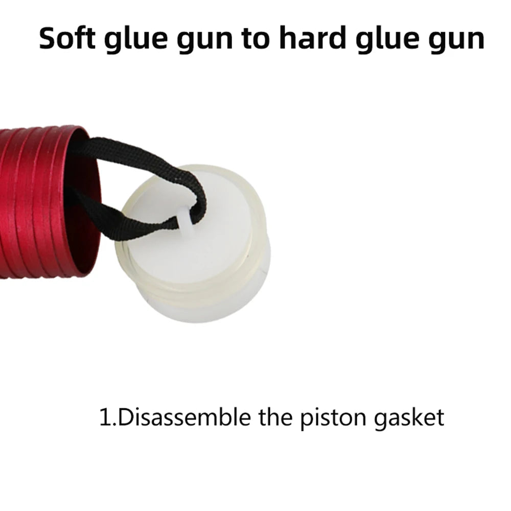 600ml Sausage Pneumatic Caulking Gun Silicone Sealant Applicator with 10 Glue Nozzles