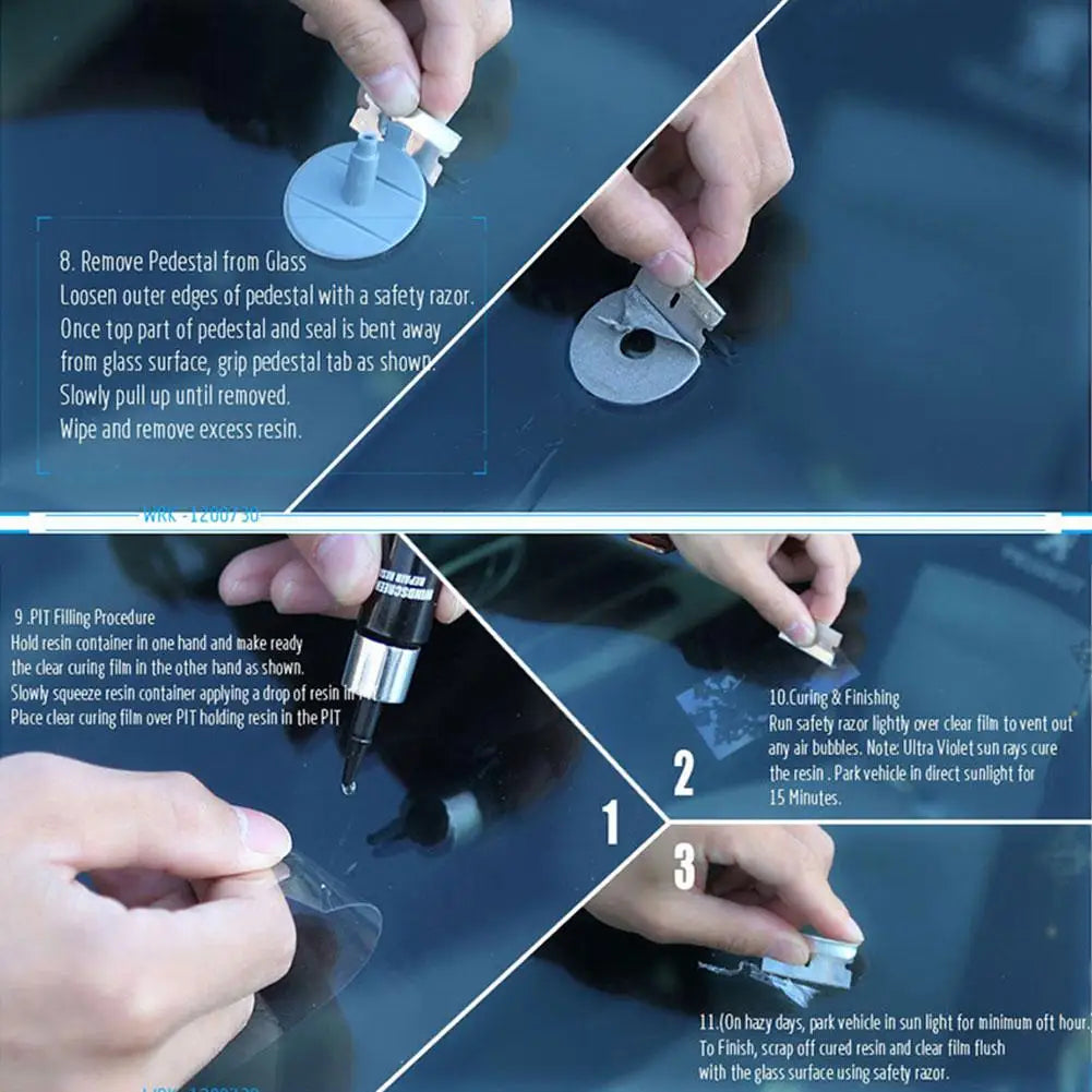 Windshield Crack Repair Kit Body Repair Tool Glass Crack Repair Supply Windshield Repair Car Window Glass Repair Tools