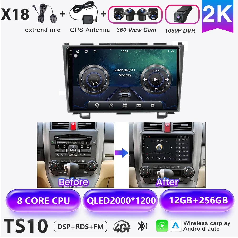 Honda CR-V 2007-2011 Multimedia Nav Radio - Android Auto & CarPlay - image 7