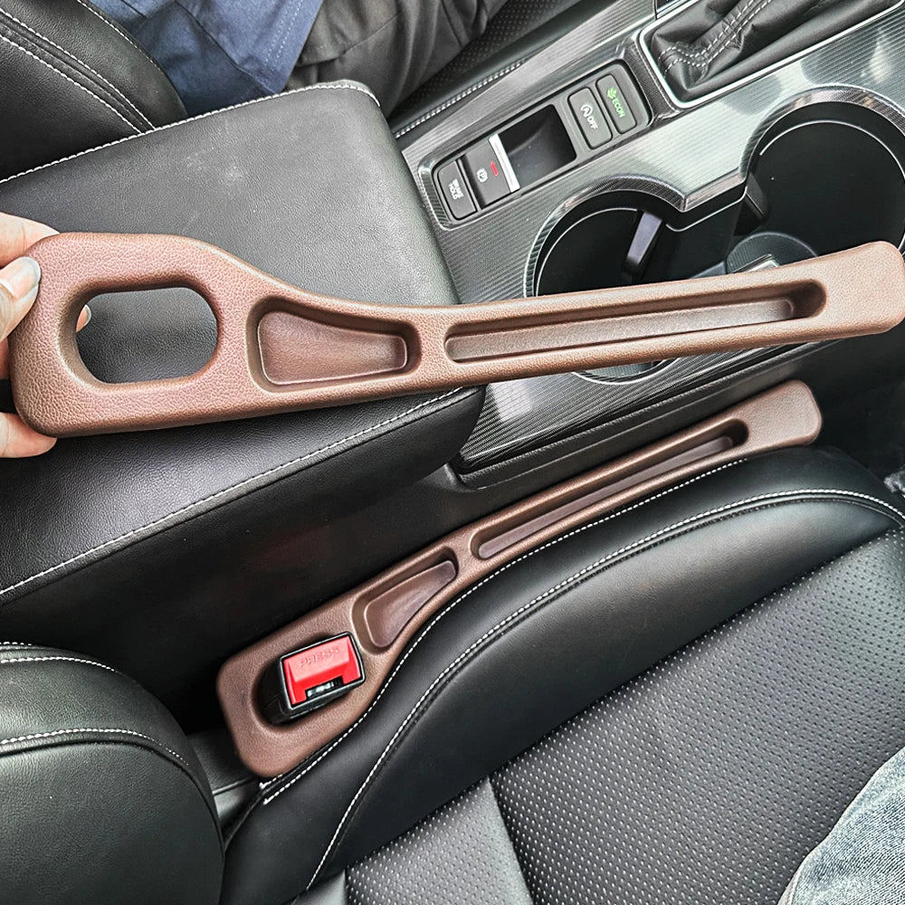 Car Seat Gap Filler with Dual Slots, Set of 2