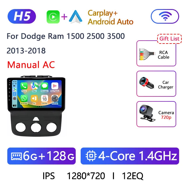 9" Android 12 Car Stereo for Dodge Ram 1500-3500, 6GB+128GB - image 30
