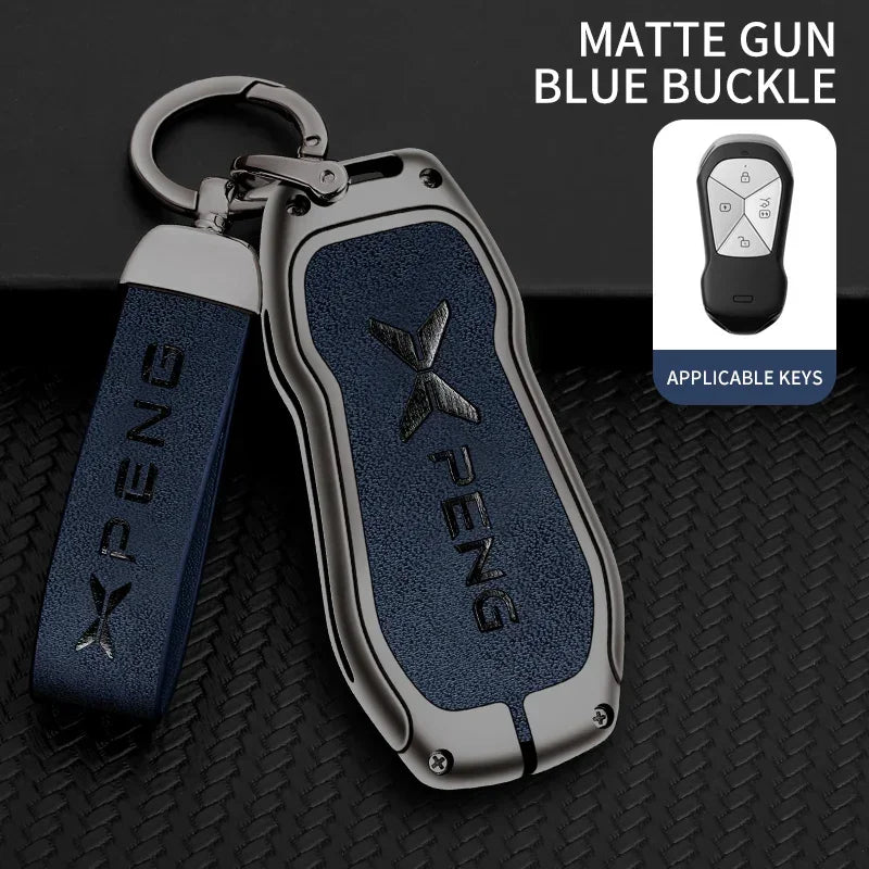 Metal Key Fob Cover Case for Xpeng P5, P7, G9 & More