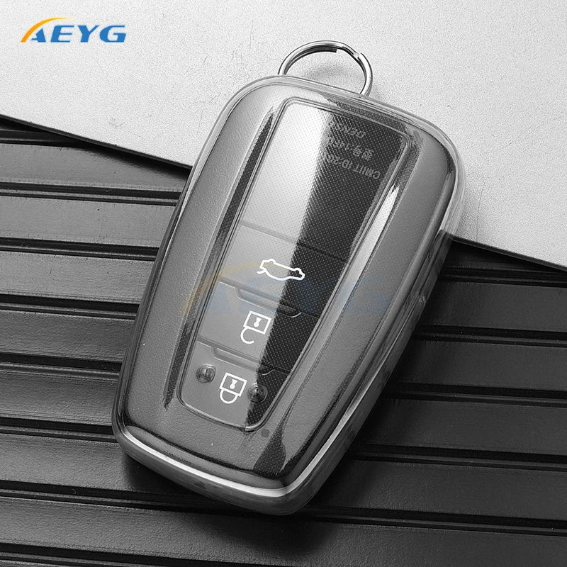 Slim TPU Car Key Fob Cover for Toyota Camry RAV4 Highlander C-HR - image 6