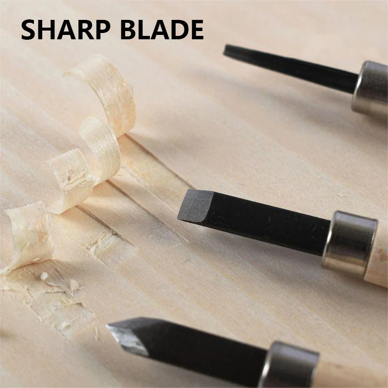 Wood Carving Tools Set Chisel Woodworking Knife for DIY Woodcarving 3pcs to 10