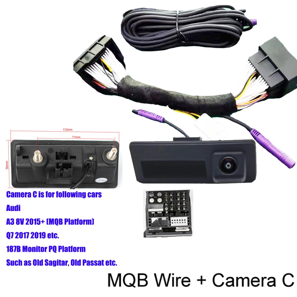 Dynamic Rear View Camera for VW Audi & Skoda | 140° CanBus - image 7