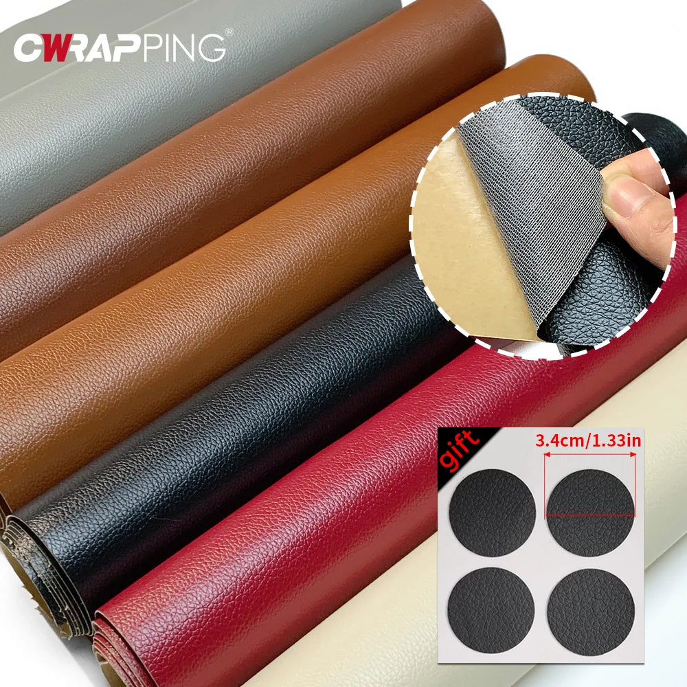 Self-Adhesive PU Leather Repair Sheet for Car Seats and Sofas