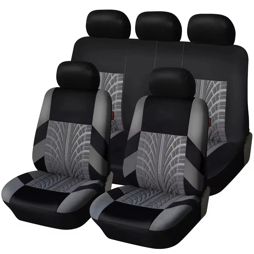 2/5PCS Car Seat Covers Set Universal Fit Most Car Covers with Tire Detail Suitable for Independent Seat Covers Protecting Seats