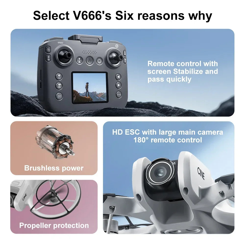 Lenovo V666 Drone with 8K Dual Camera, 5G WiFi & Obstacle Avoidance - image 9