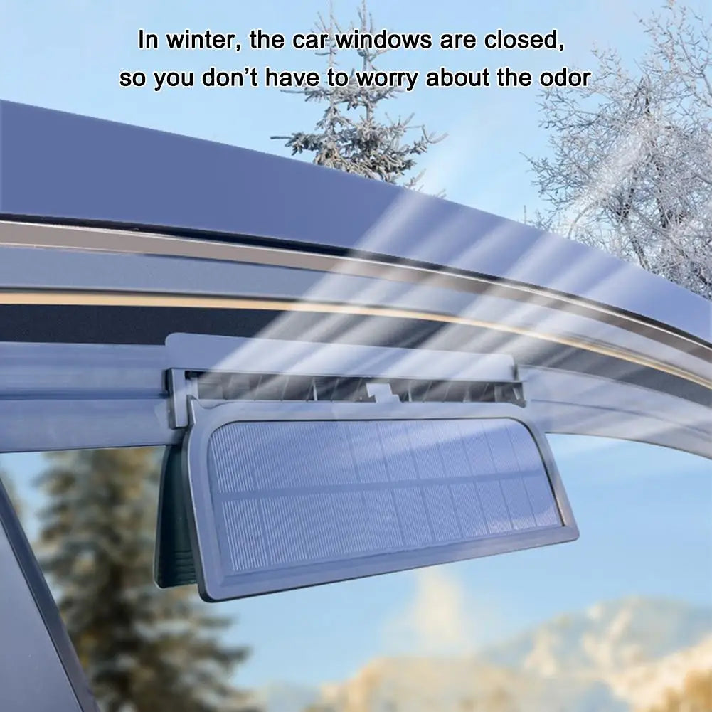 Solar Powered Car Window Exhaust Fan, 3 Air Outlets