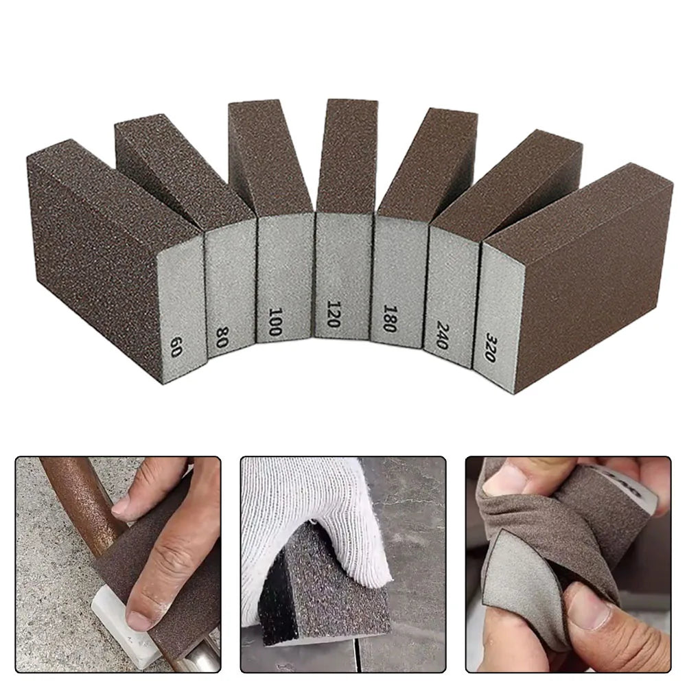 Sanding Sponge Blocks – 60 to 240 Grit, Wood & Metal