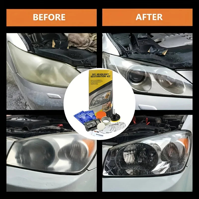 Headlight Restoration Polishing Kit