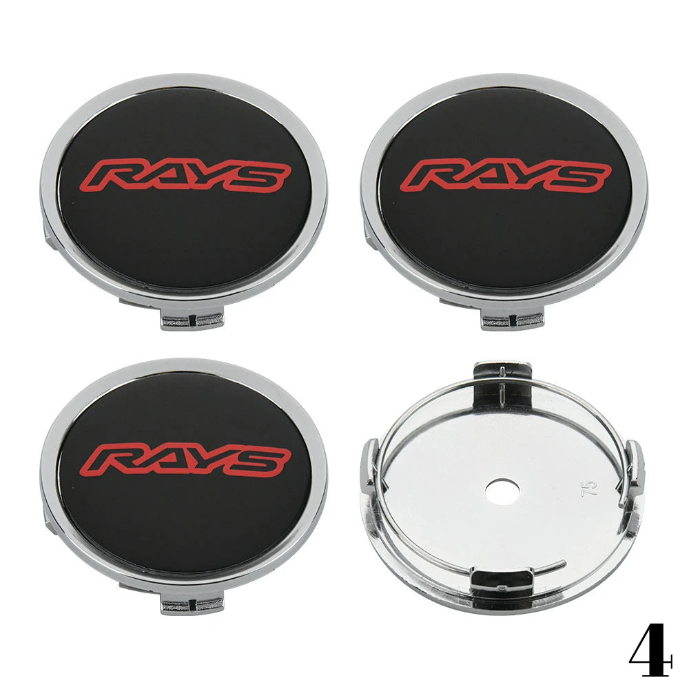 Universal Wheel Center Caps, Multiple Sizes, Set of 4