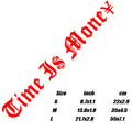 Time Is Money Vinyl Stickers for Cars, Trucks and Laptops - view 8