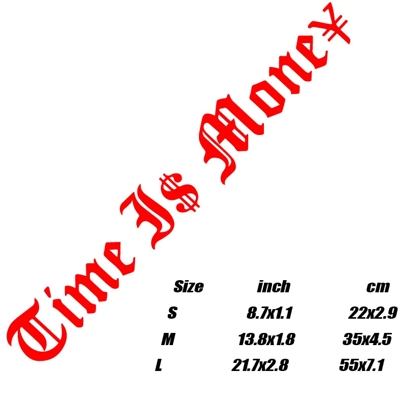 Time Is Money Vinyl Stickers for Cars, Trucks and Laptops - view 8