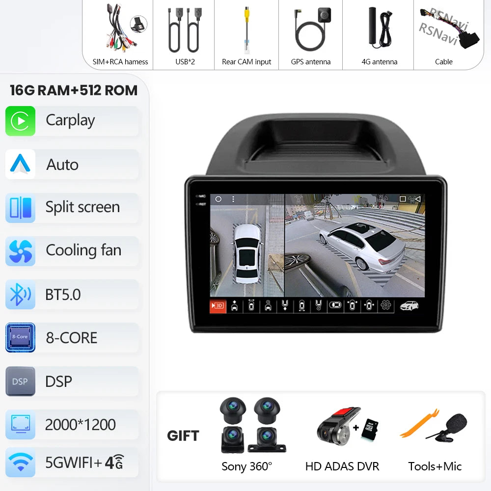 Ford EcoSport 2017-2023 Android 16 Car Stereo GPS CarPlay Touchscreen - image 22