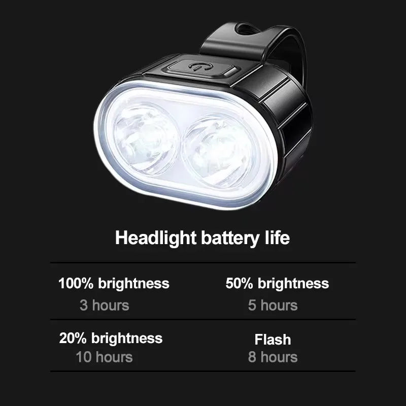 Front Rear Bike Lights Rechargeable Bicycle Cycling USB Cycle Light for Bicycle Lighting Front/Rear/Set Bike Lantern Accessories