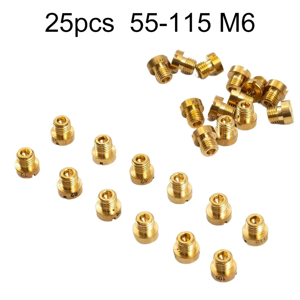 25-Piece M6 Carburetor Jet Set for Dellorto & Mikuni Models - image 2