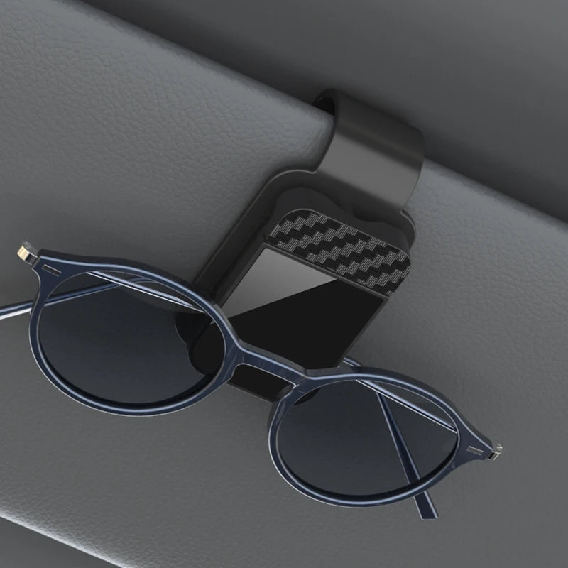 Sun Visor Sunglasses Clip Holder with Card & Ticket Organizer