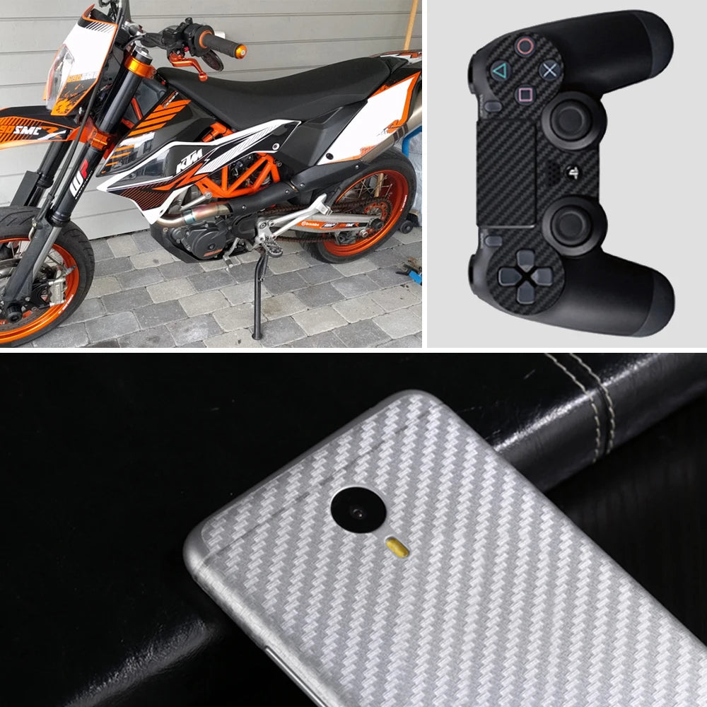 3D Carbon Fiber Vinyl Wrap – DIY Waterproof Car Styling - image 5