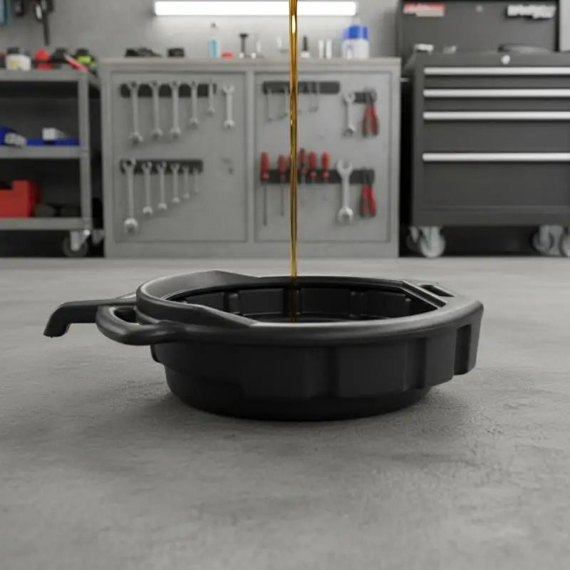10L 15L Oil Drain Pan Oil Collector Leakproof Waste Engine Oil Drip Tray with Carrying Handles for Professional Mechanic