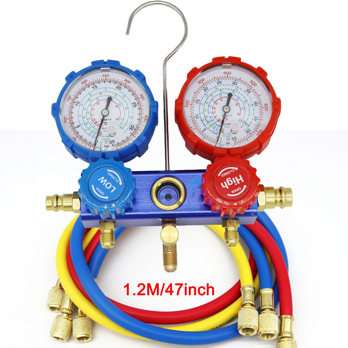AC Air Condition Manifold Gauge Set For R22 R410A R134a R404A Manifold Gauge Set Kit Auto Refrigerant Diagnostic Tool Kit