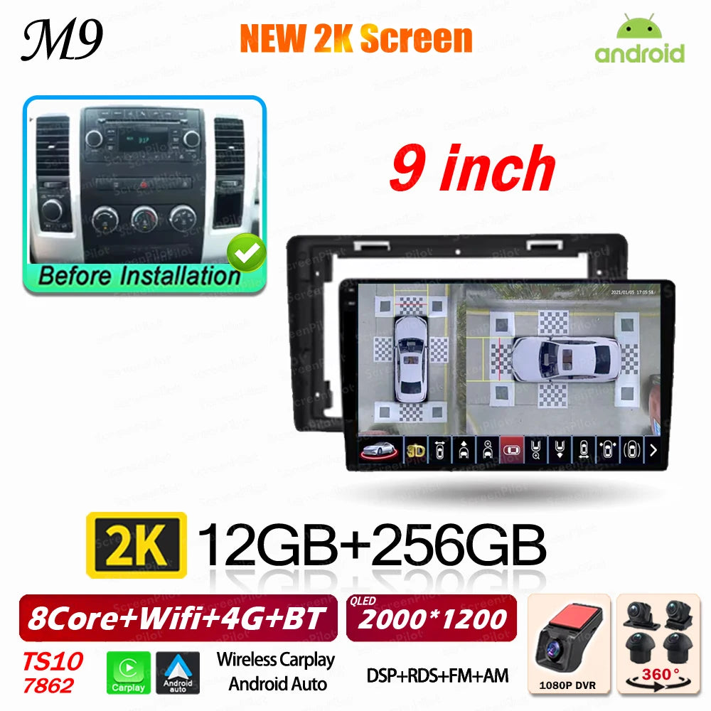 10-Inch Android Car Radio for 2008-2012 Dodge Ram 1500 - image 40